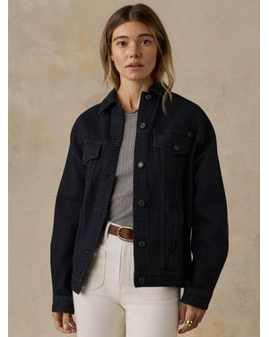 Faherty Driftwood Denim Jacket - Black