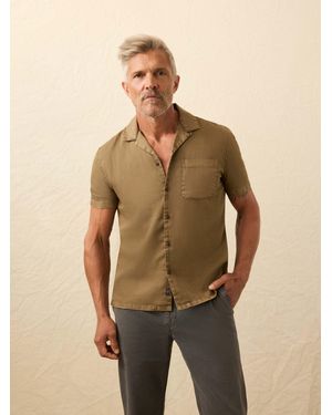 Faherty Short-Sleeve Hemp Blend Shirt - Natural