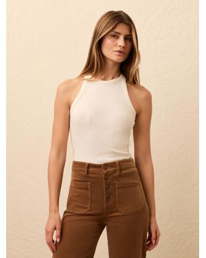 Faherty Paradise Pointelle Tank - Natural
