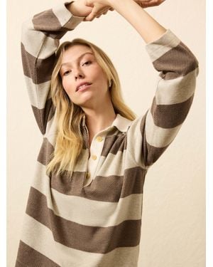 Faherty Legend&Trade; Jumper Rugby Popover - Natural
