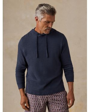 Faherty Sunwashed Organic Hoodie - Blue