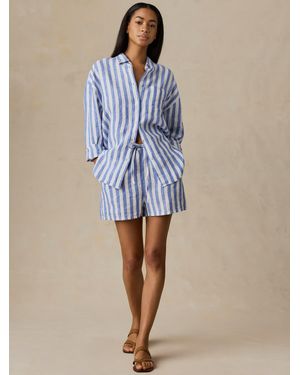 Faherty Laguna Linen Montecito Short - Blue