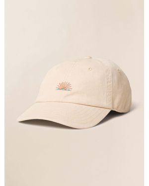 Faherty Sunwashed Twill Baseball Hat - Natural