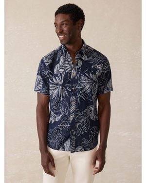 Faherty Short-Sleeve Breeze Shirt - Blue