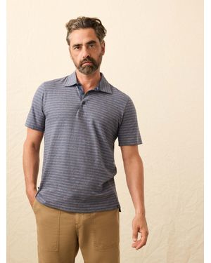 Faherty Sunwashed T-Shirt Polo - Purple
