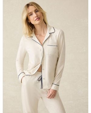 Faherty Cloud Pyjama Trousers Set - Natural
