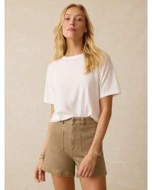 Faherty Sunwashed Regenerative Cotton Vintage T-Shirt - Natural