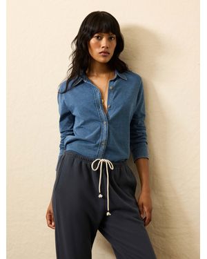 Faherty Sunwashed Knit Shirt - Blue