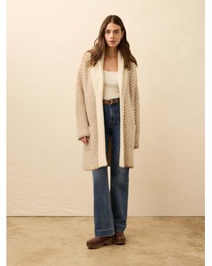 Faherty Alpaca Cabin Sweater Coat - Natural