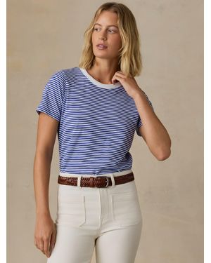Faherty Sunwashed Regenerative T-Shirt - Blue
