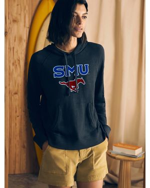 Faherty Southern Methodist University Sunwashed Organic Hoodie - Blue