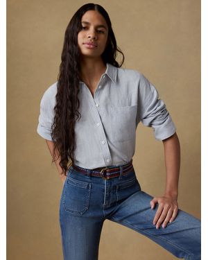 Faherty Laguna Linen Relaxed Shirt - Blue