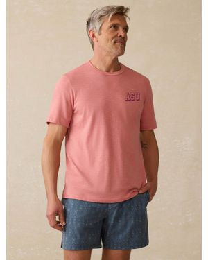 Faherty Arizona State University Sunwashed T-Shirt - Red