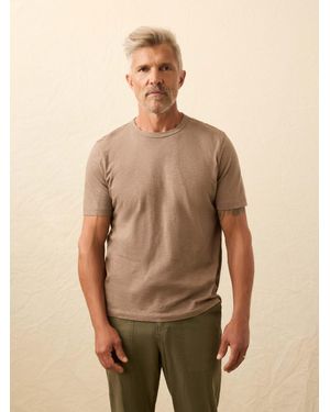 Faherty Sunwashed Regenerative T-Shirt - Natural