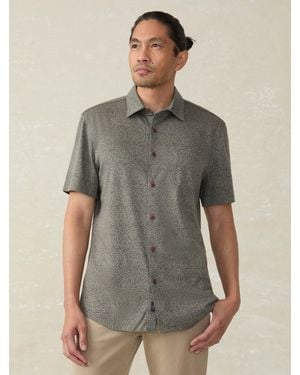 Faherty Short-Sleeve Hermosa Shirt - Grey
