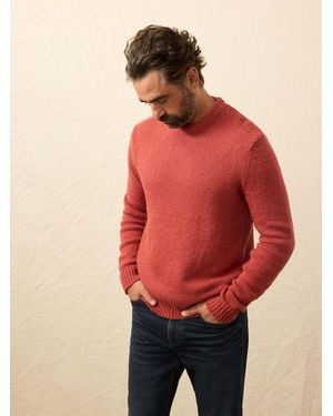 Faherty Heirloom Crewneck Jumper - Red