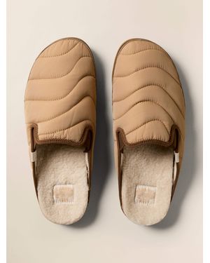 Faherty X Reef Slipper Scuff Shoes - Natural