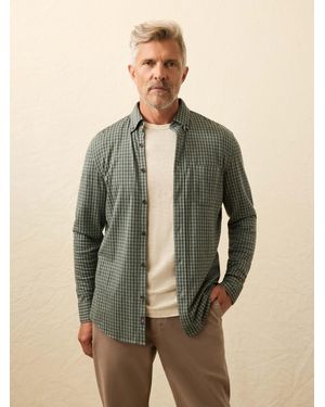 Faherty Coastline Knit Shirt - Green