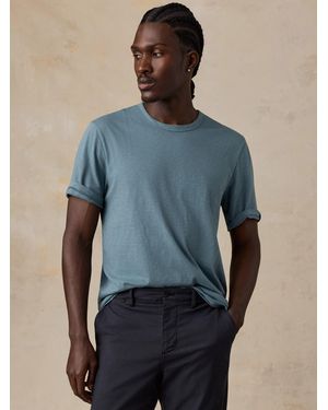 Faherty Sunwashed Regenerative T-Shirt - Blue