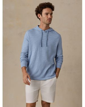 Faherty Sunwashed Organic Hoodie - Blue