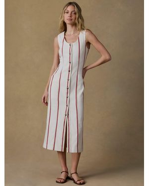 Faherty Tideweave Malibu Dress - Natural
