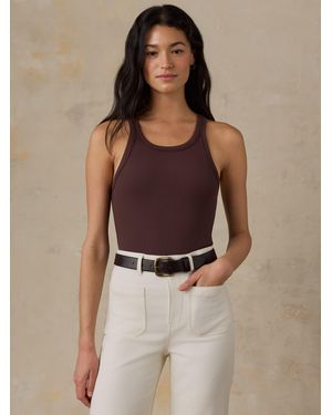 Faherty Surfside Rib Tank - Brown