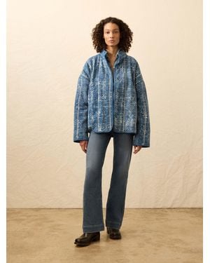 Faherty Quilted Patchwork Jacket - Blue