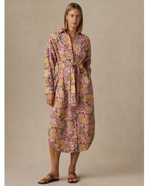 Faherty Voile Rio Shirtdress - Natural