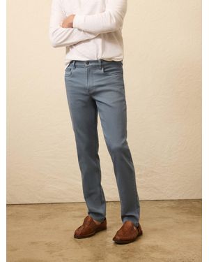 Faherty Stretch Terry 5-Pocket Trousers - Blue