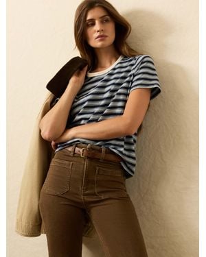 Faherty Sunwashed Essential T-Shirt - Brown