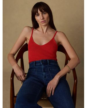 Faherty Miramar Linen Jumper Cami - Red