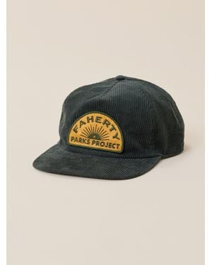 Faherty X Parks Project Pinch Front Cord Hat - Green