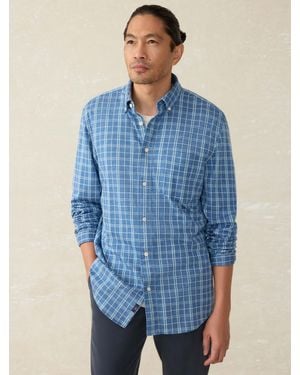 Faherty Coastline Knit Shirt - Blue