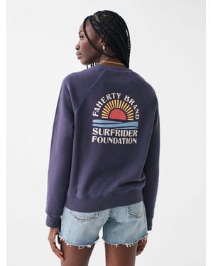 Faherty X Surfrider Sweatshirt - Blue