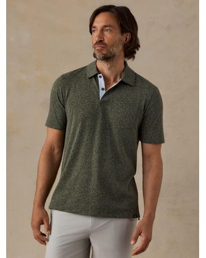 Faherty Short-Sleeve Breeze Polo Shirt - Green