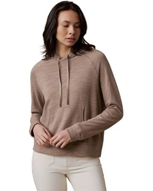 Faherty Sunwashed Organic Hoodie - Brown