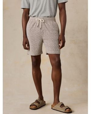 Faherty Oasis Drawstring Short - Natural