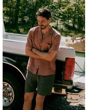 Faherty Short-Sleeve Breeze Camp Shirt - Green