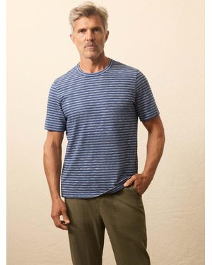 Faherty Sunwashed Regenerative T-Shirt - Blue