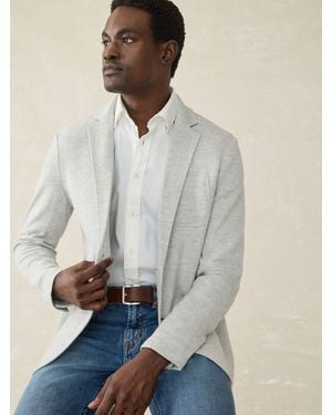 Faherty Inlet Knit Blazer (Tall) - Gray