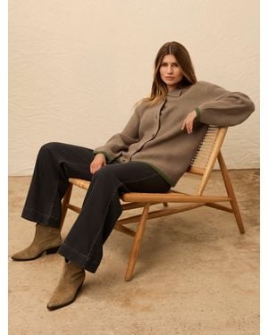 Faherty Lodge Cardigan - Brown