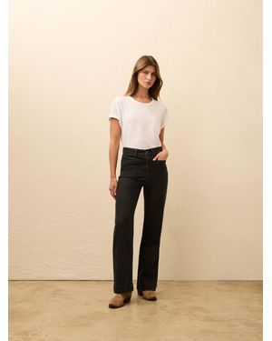 Faherty Stretch Terry Patch Pocket Ankle Trousers - Natural