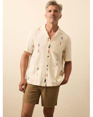 Faherty Short-Sleeve Resort Shirt - Natural