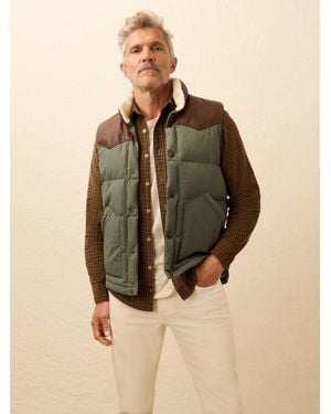 Faherty Range Down Vest - Natural