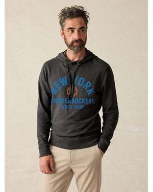 Faherty New York Knicks Sunwashed Organic Hoodie - Blue