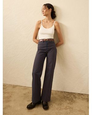 Faherty Twill Tide Slim Straight Trousers - Natural