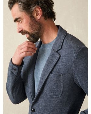 Faherty Inlet Knit Blazer - Blue