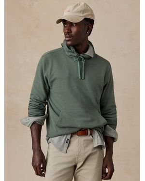 Faherty Highland Knit Hoodie - Green