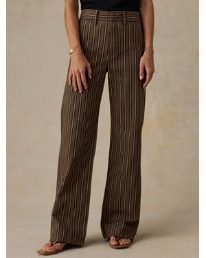 Faherty Twill Tide Slim Straight Trousers - Natural
