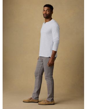 Faherty Stretch Terry 5-Pocket Trousers - Natural